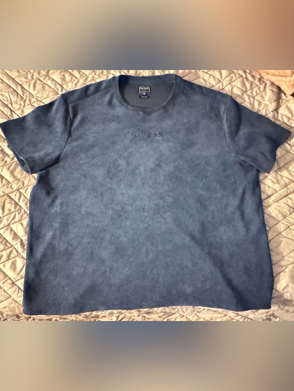 Guess Men's Navy Blue Crewneck Sweatshirt